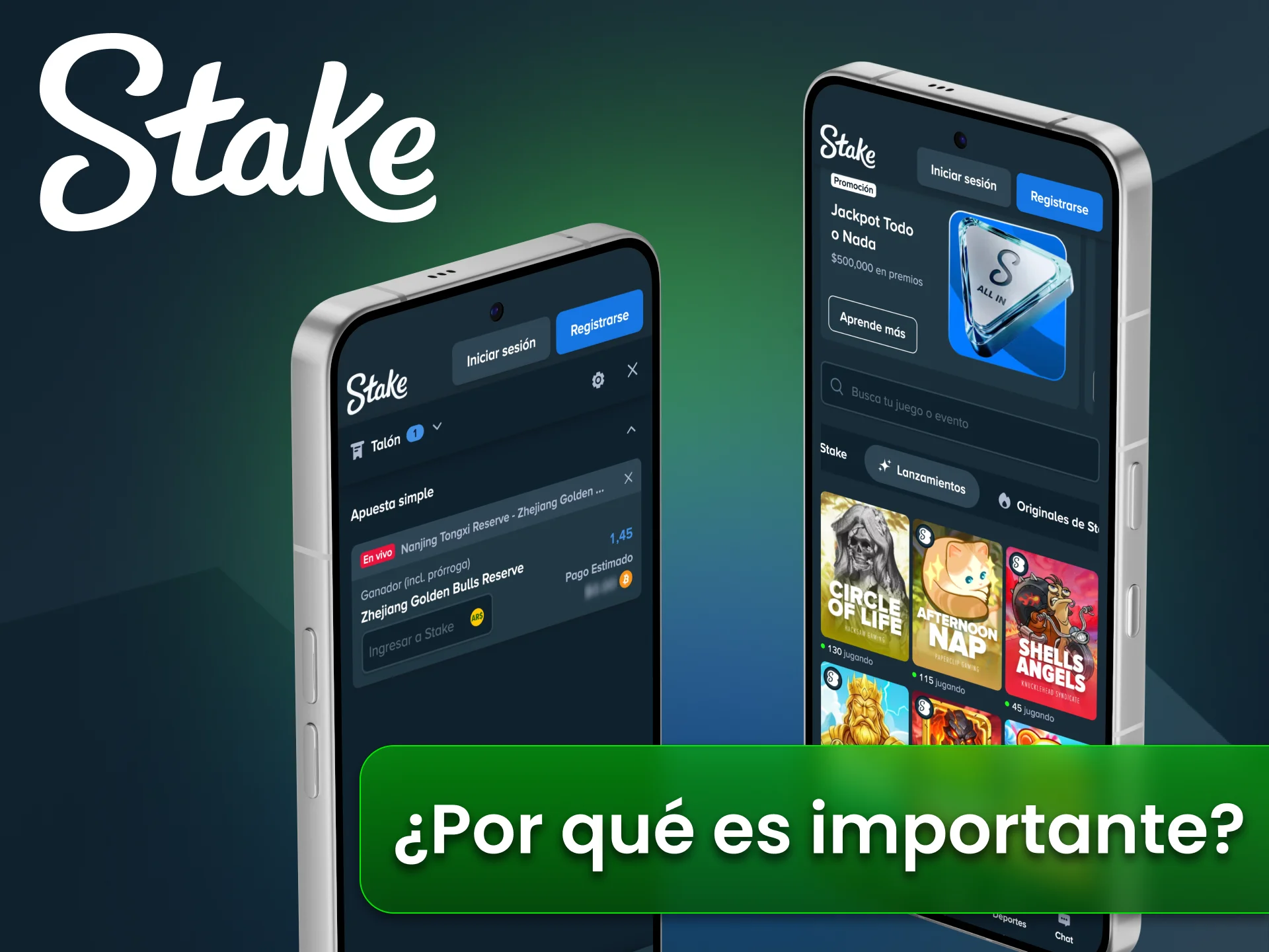 Es importante mantener actualizada la aplicación Stake.