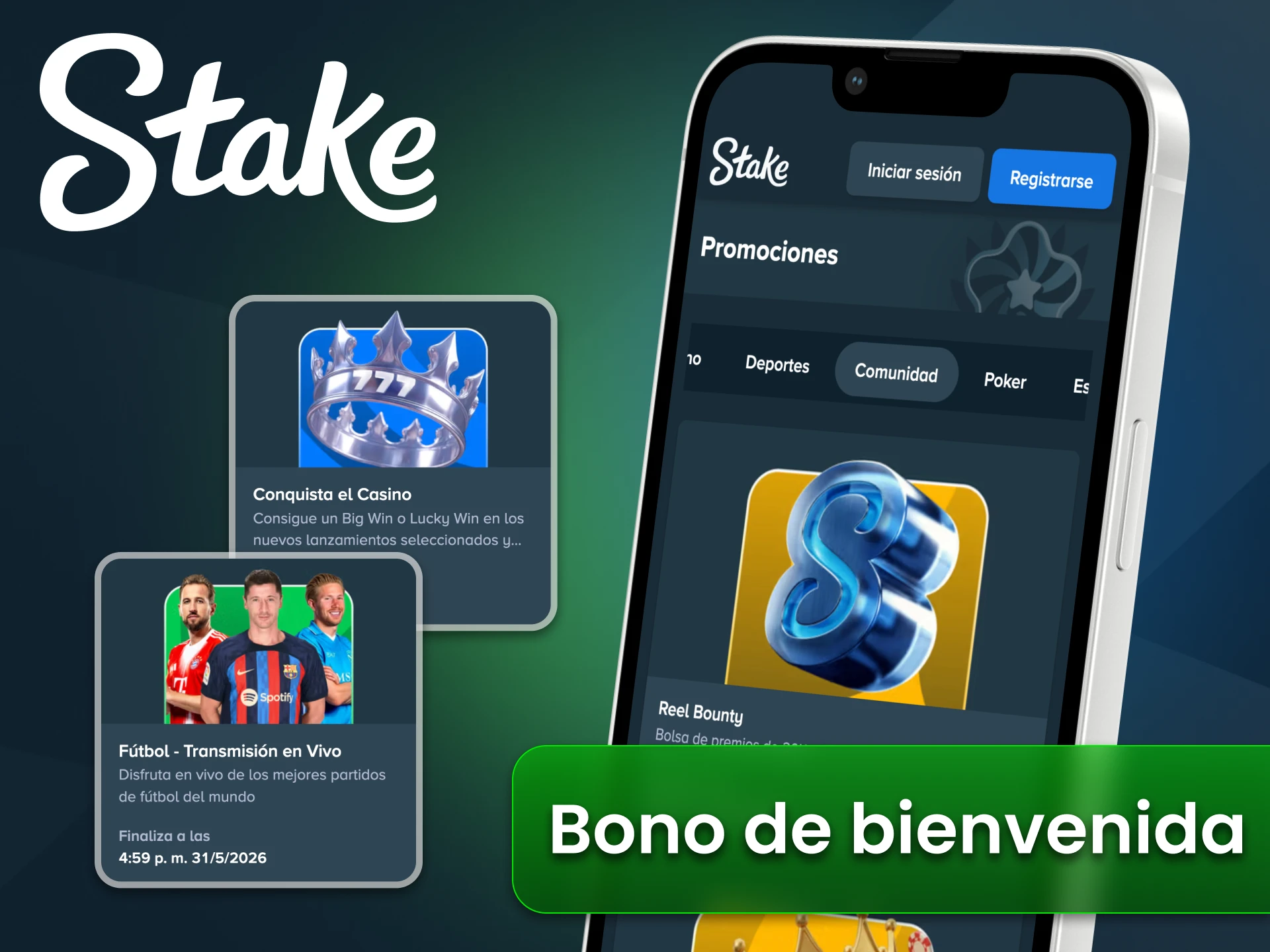 La plataforma Stake ofrece varias opciones de bonos de bienvenida.