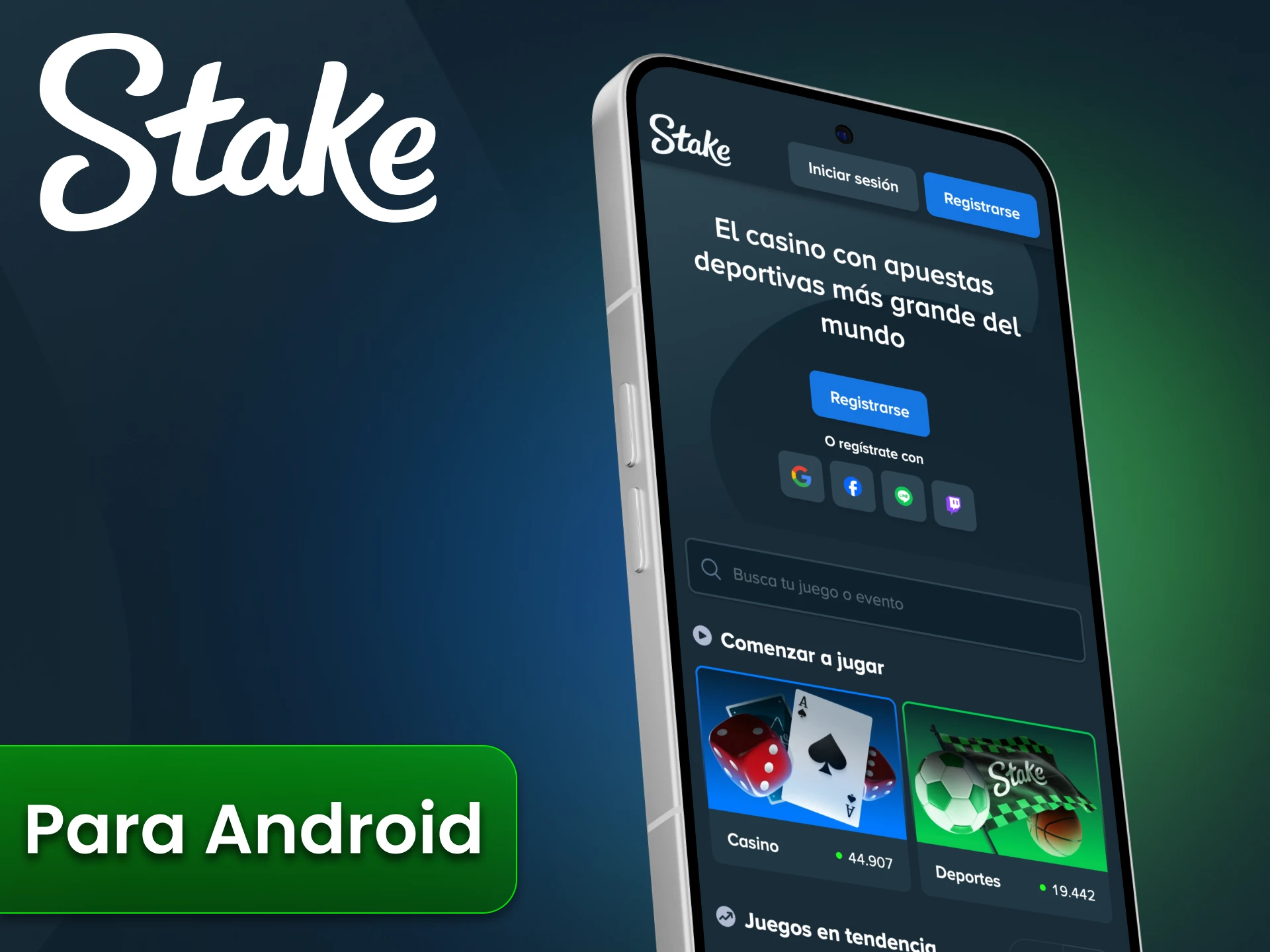 La aplicación oficial Stake para Android ya está disponible en Argentina.