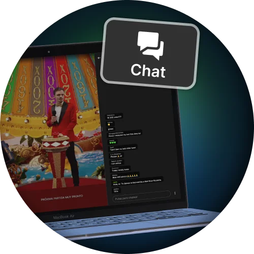 Chateá en vivo en Stake con crupieres y otros jugadores.