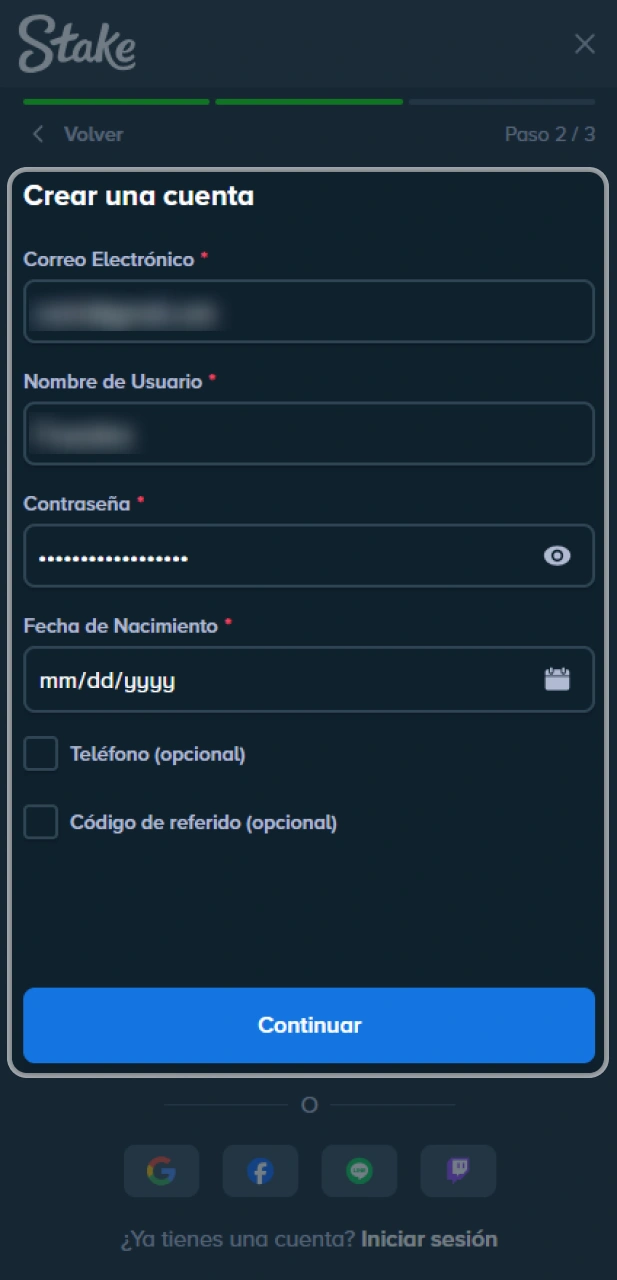 Crea tu cuenta personal en el sitio oficial Stake Argentina.