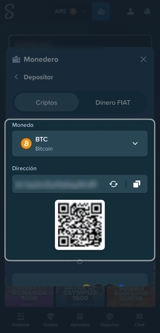 Realiza depósitos seguros en el sitio oficial de Stake Argentina.