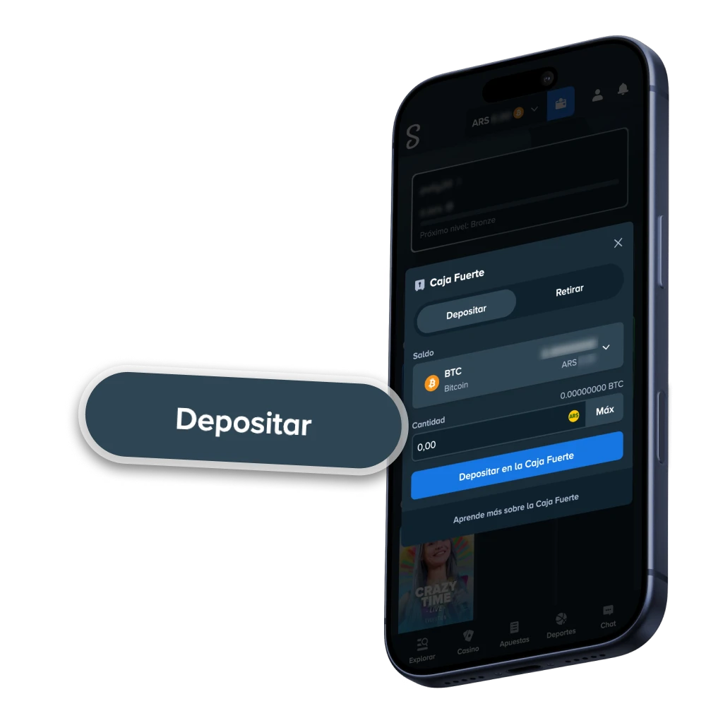 La plataforma Stake ofrece varios métodos de depósito en Argentina.