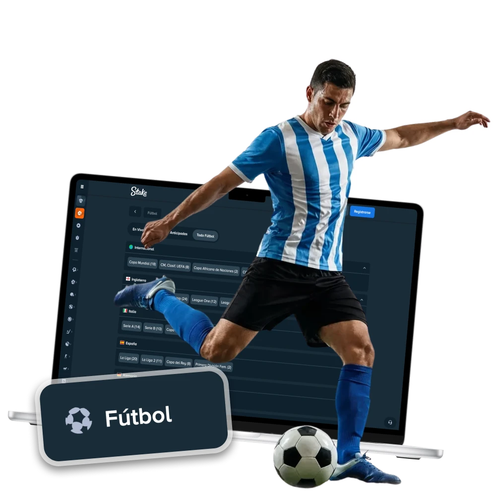 Disfruta de las apuestas de fútbol online en la plataforma oficial de Stake.