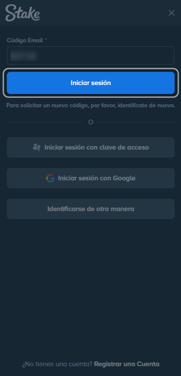 Inicia sesión de forma segura en el sitio oficial Stake.