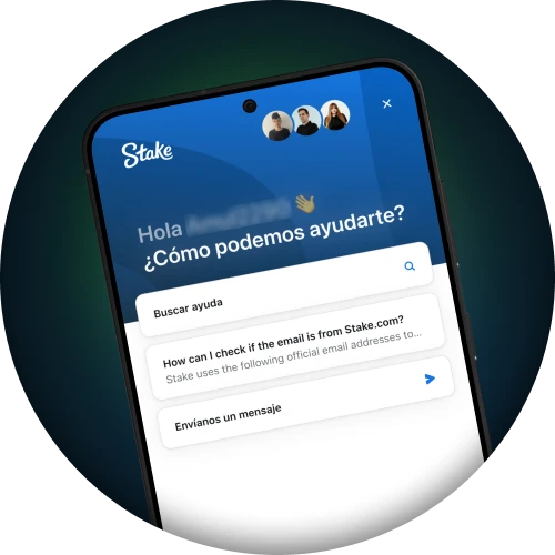 La plataforma Stake ofrece atención al cliente en español.