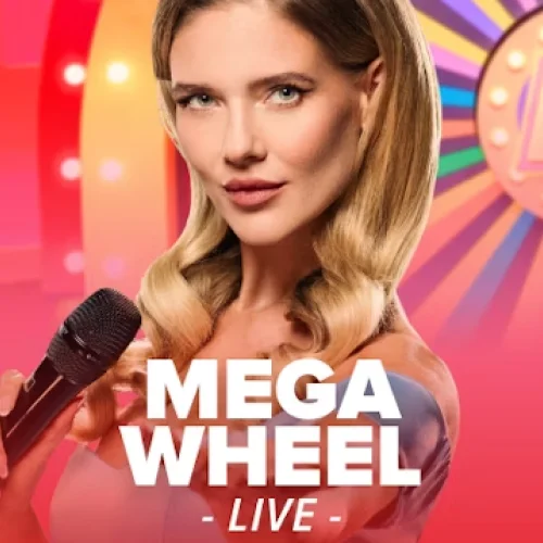 Jugá Mega Wheel en Stake con presentadores en vivo y acción constante.
