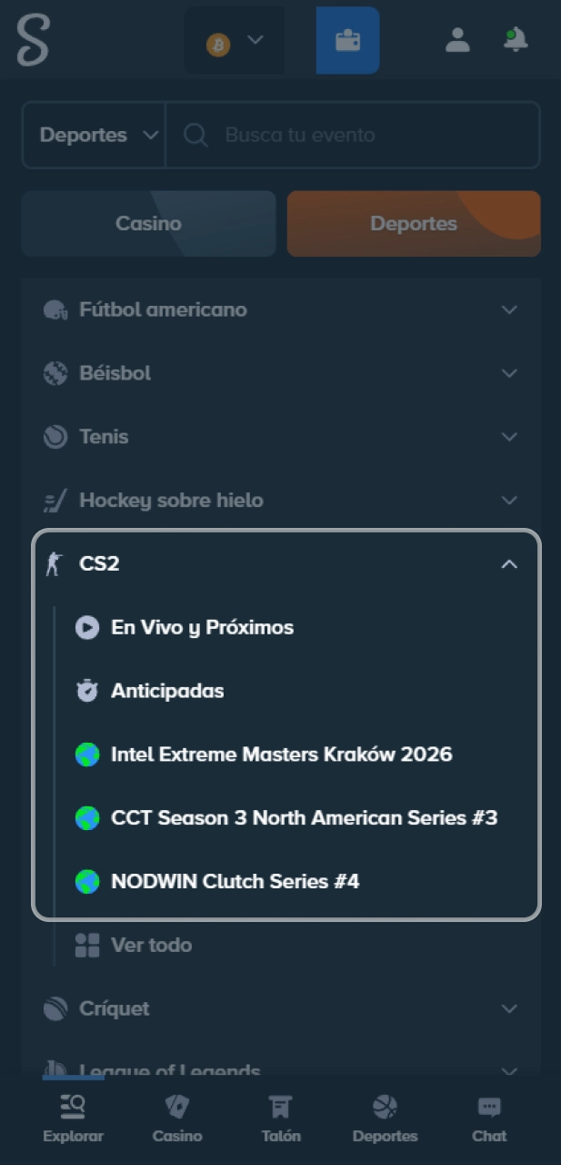 Busca partidos de CS2 en el sitio oficial Stake Argentina.
