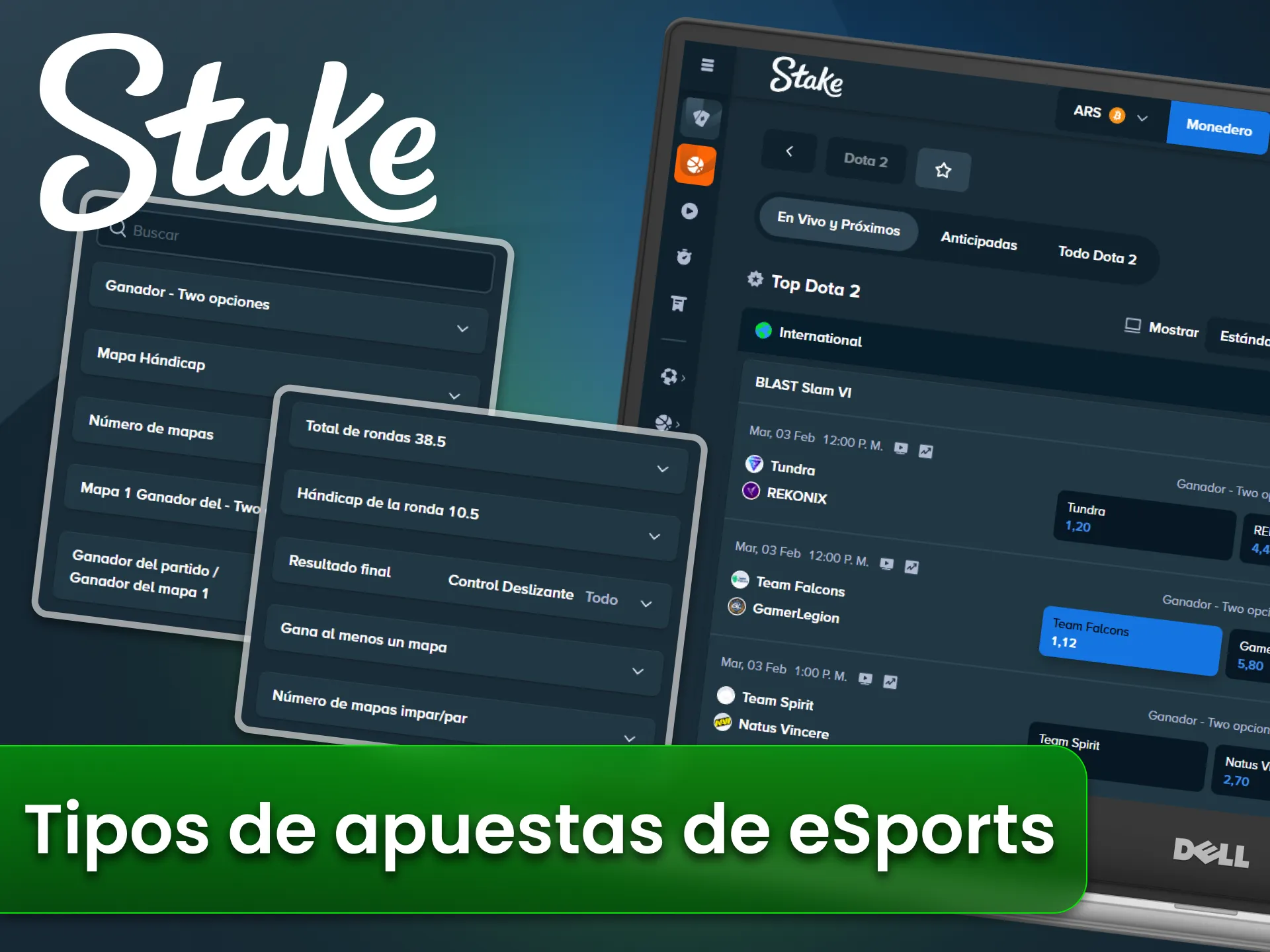 Descubre diversos mercados de eSports en sitio oficial Stake Argentina.