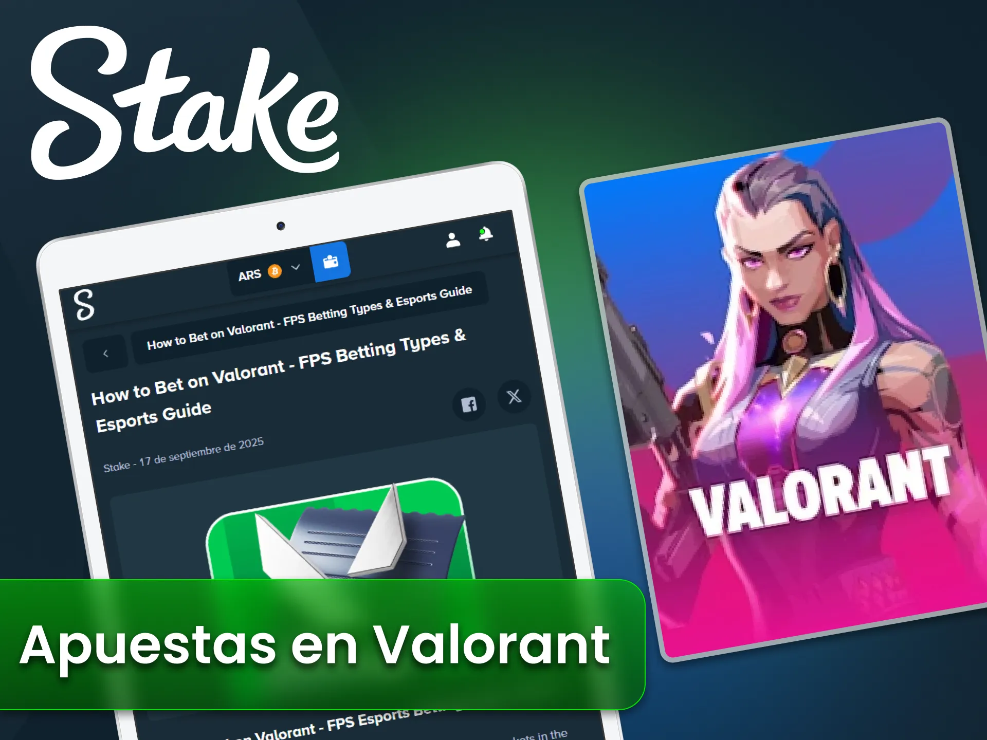 Apuesta en eventos de Valorant desde el sitio oficial Stake.